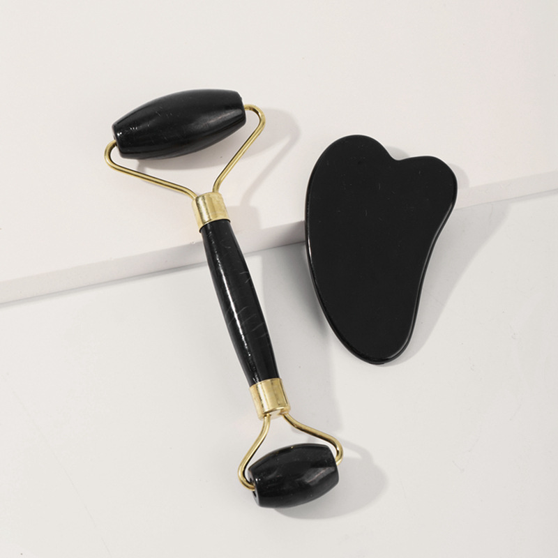 Jade Roller Gua Sha - Naturalny jadeitowy roller do twarzy i