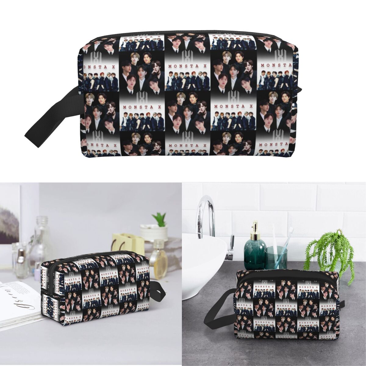 X Beauty Makeup - Monsta X Kpop Kosmetyczka Organizer na