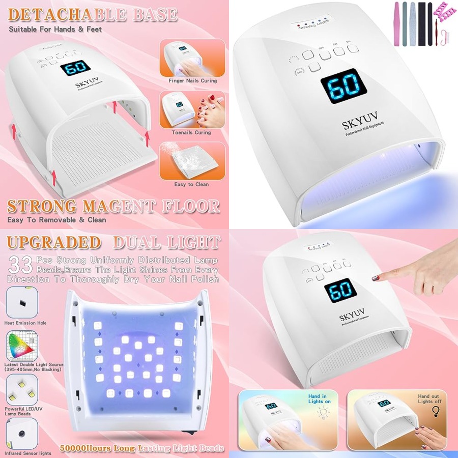 Uv Nail Lamp - Akumulatorowa lampa UV LED do szybkiego