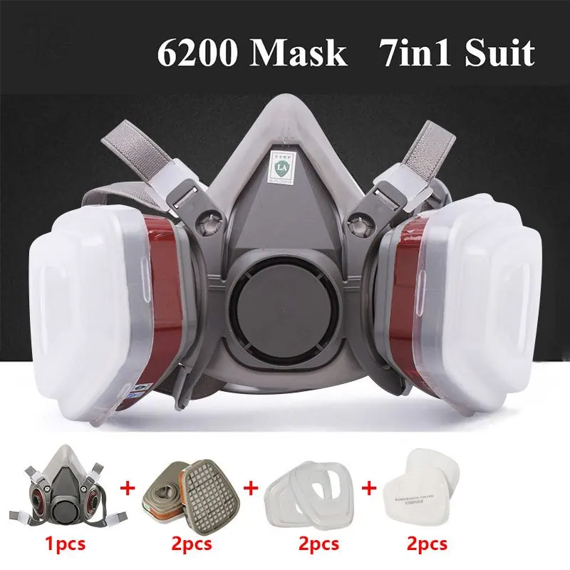Sheet Face Mask Pack - Maska przeciwgazowa 7w1 z filtrami 6001,