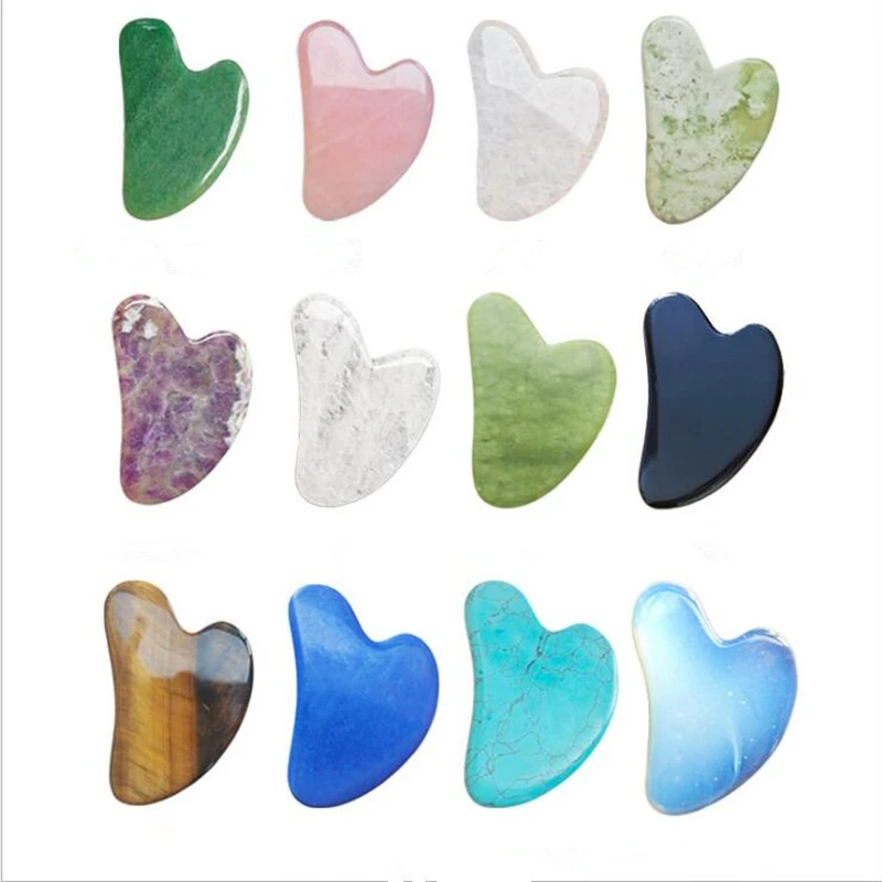 Jade Roller Gua Sha - Naturalny Zielony Jadeitowy Roller do Masażu