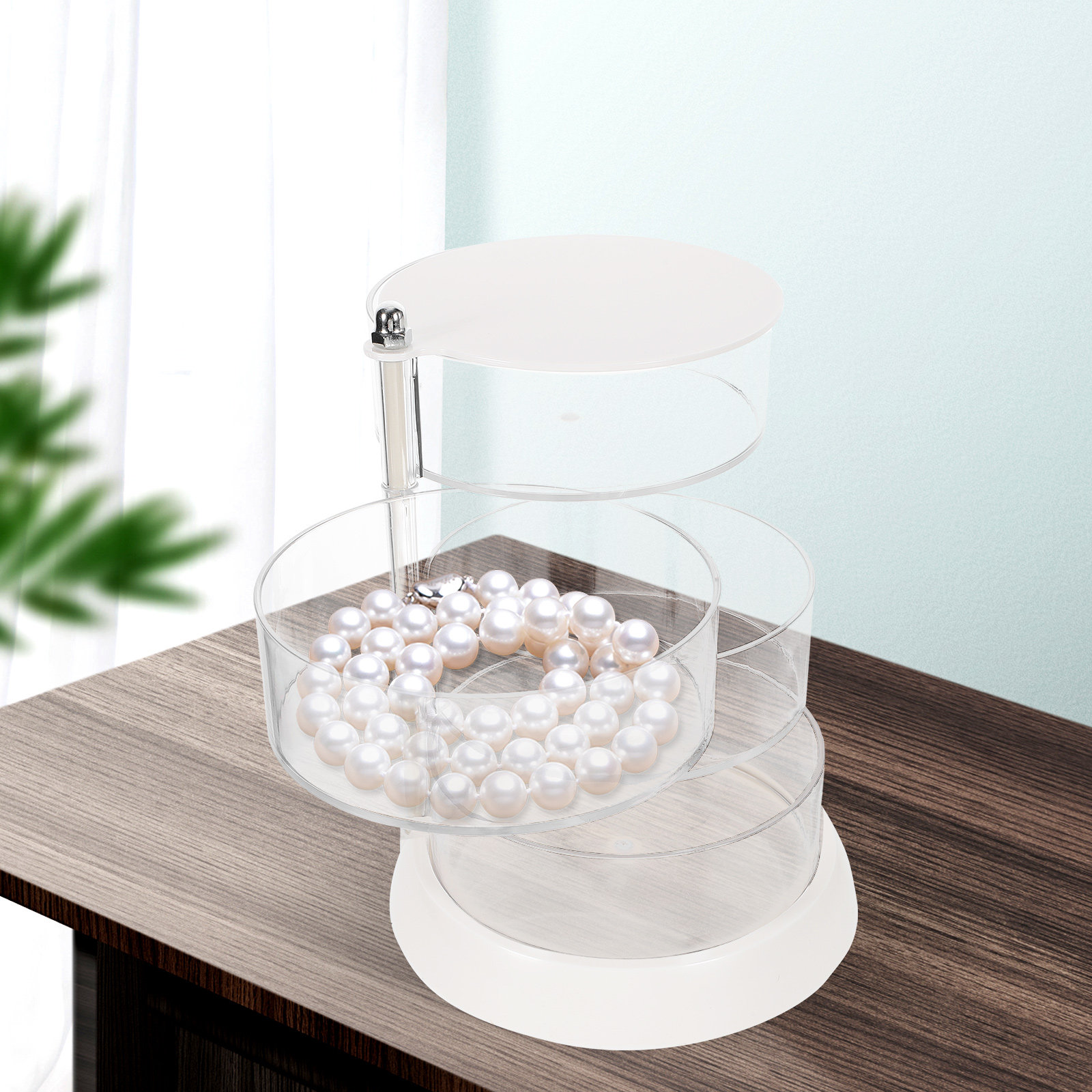 Beauty Makeup Vanity - 4-poziomowy obrotowy organizer na kosmetyki do
