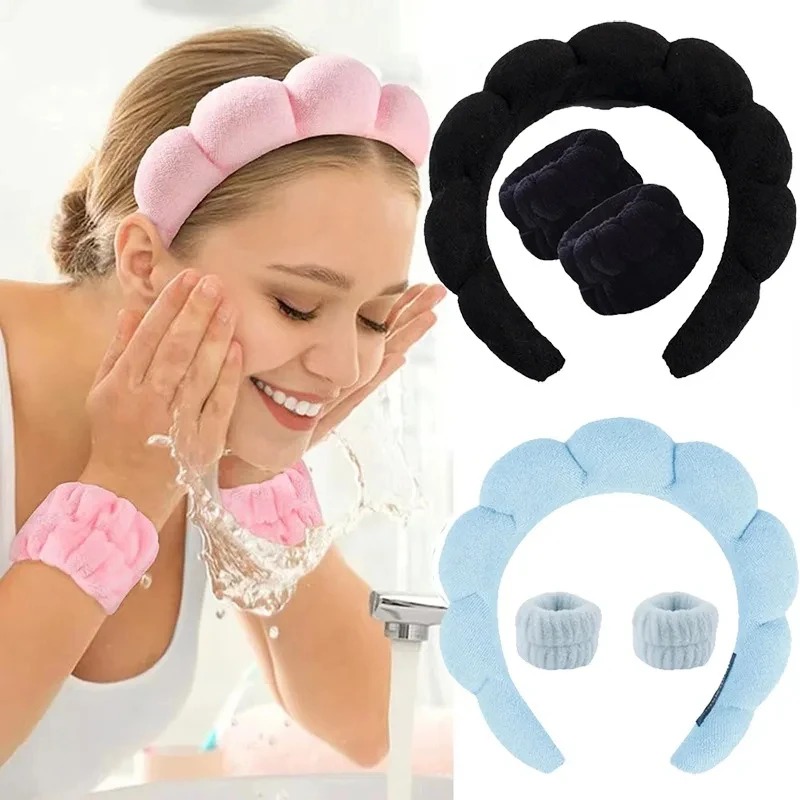 Makeup Beauty Set - 3 szt. Stylowy zestaw opasek na