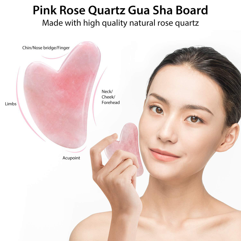 Naturalny kwarc różowy rolka j – Jade Roller Gua Sha recenzja i cena