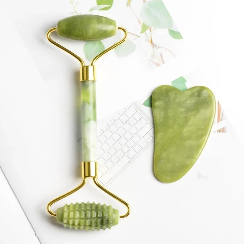 Zestaw do masażu twarzy jadeit – Jade Roller Gua Sha recenzja i cena