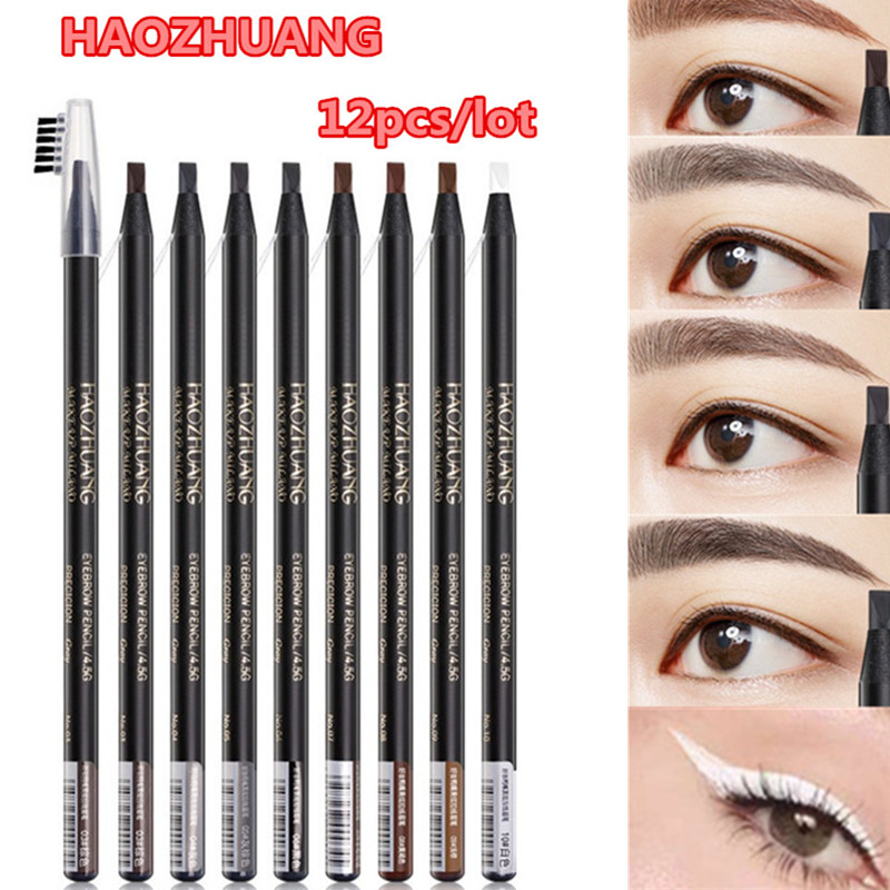 12 szt. Biały ołówek do brwi l – Beauty Makeup Drawing recenzja i cena