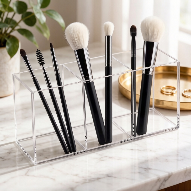 Przezroczyste akrylowe pudełko – Beauty Makeup Desk recenzja i cena