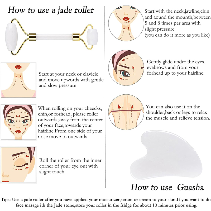 Naturalny Jadeitowy Roller do  – Jade Roller Gua Sha recenzja i cena