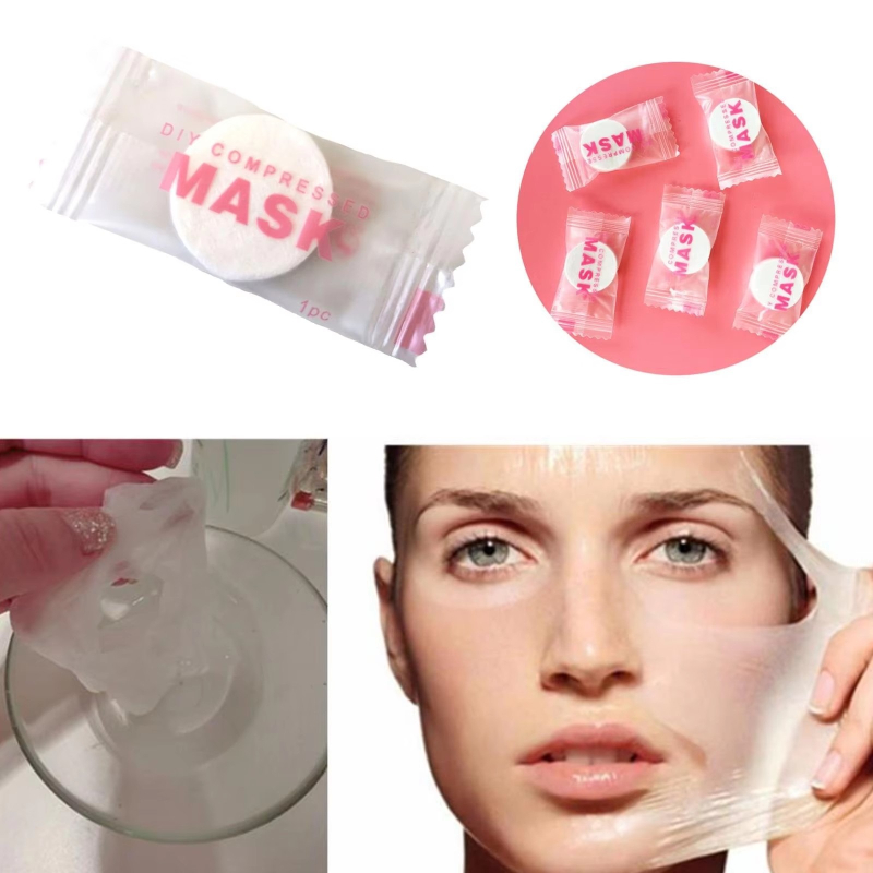 100 szt. Jednorazowe, kompreso – Sheet Face Mask Pack recenzja i cena