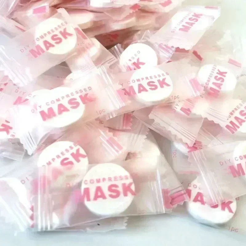 100 szt. Jednorazowe, kompreso – Sheet Face Mask Pack recenzja i cena