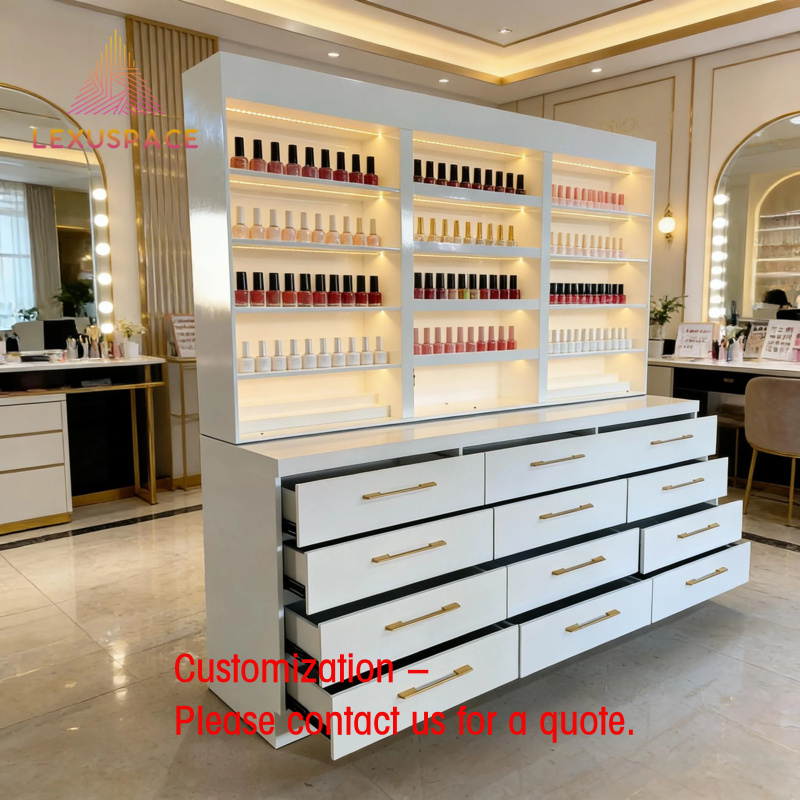 Drewniany regał ekspozycyjny n – Beauty Makeup Store recenzja i cena