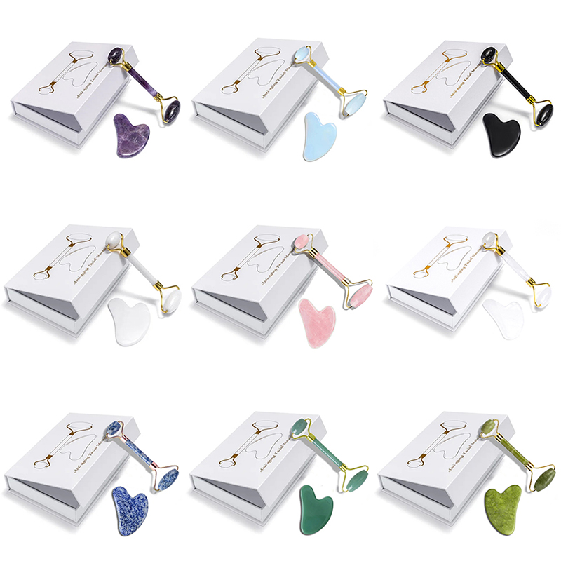 Zestaw do masażu z różowego kw – Jade Roller Gua Sha recenzja i cena