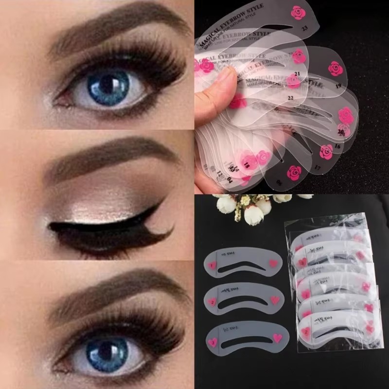 1/2/4/6 szt. Zestaw szablonów  – Beauty Makeup Drawing recenzja i cena