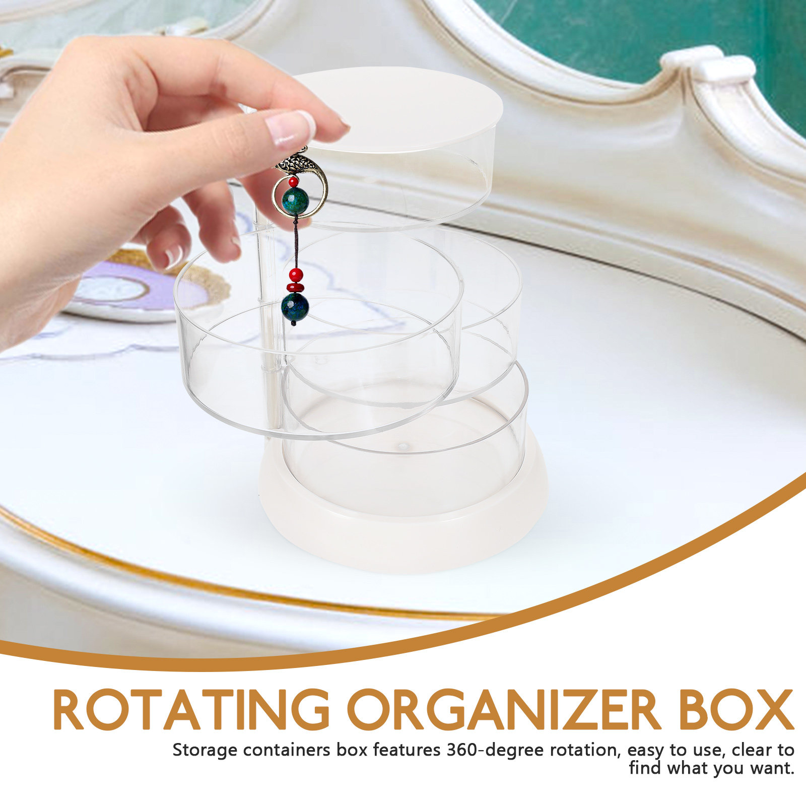 4-poziomowy obrotowy organizer – Beauty Makeup Vanity recenzja i cena