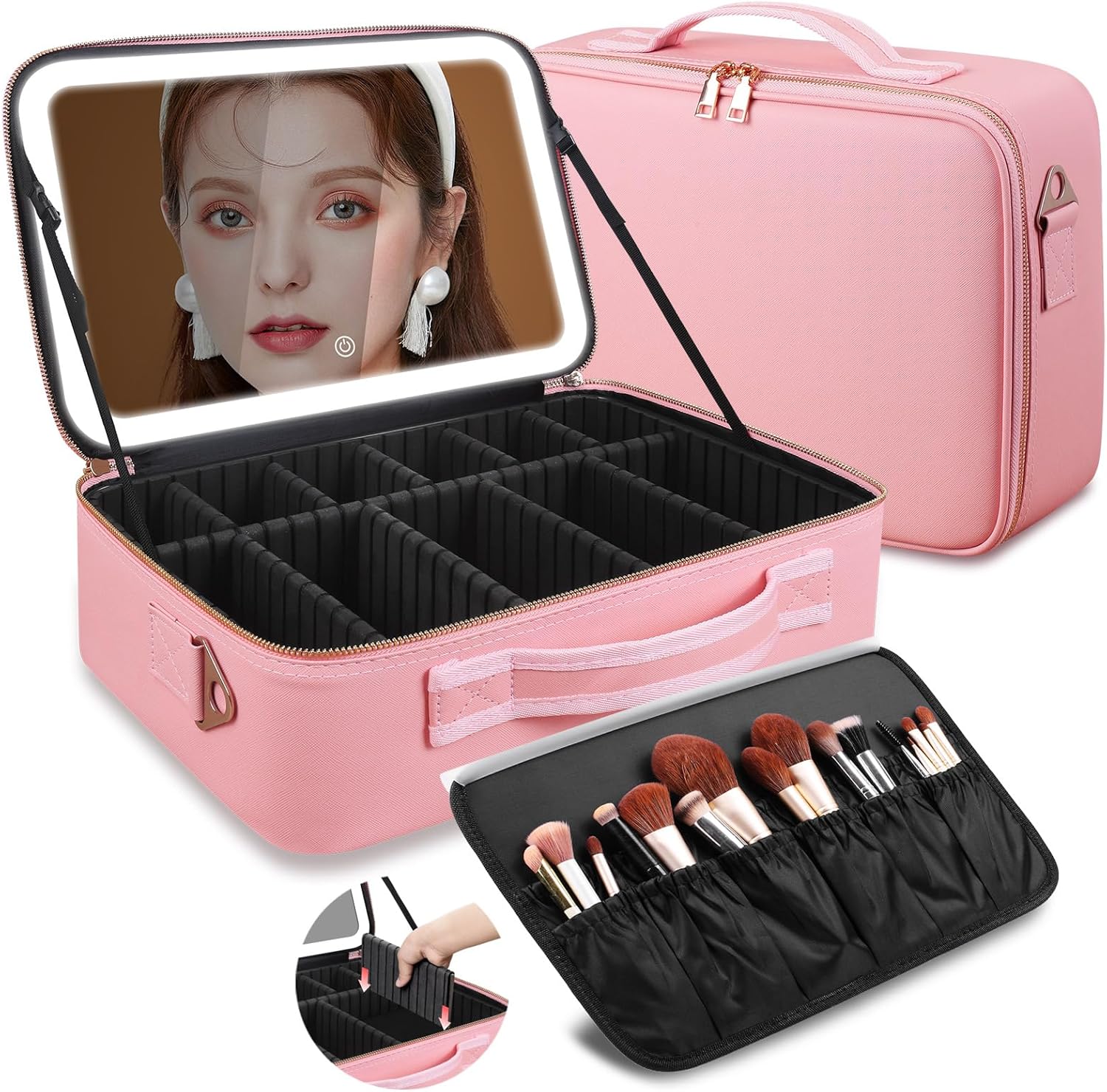 Duża kosmetyczka z lustrem LED – Beauty Makeup Vanity recenzja i cena